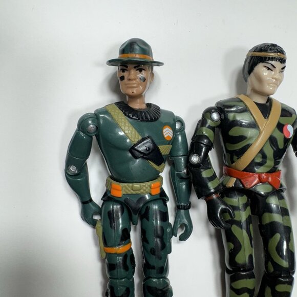 Vintage Action Force The Corps Whipsaw & Hiro Yamato action figure Lanard 1986 - Picture 2 of 5